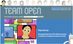Screen shot of TeamOpen web site.